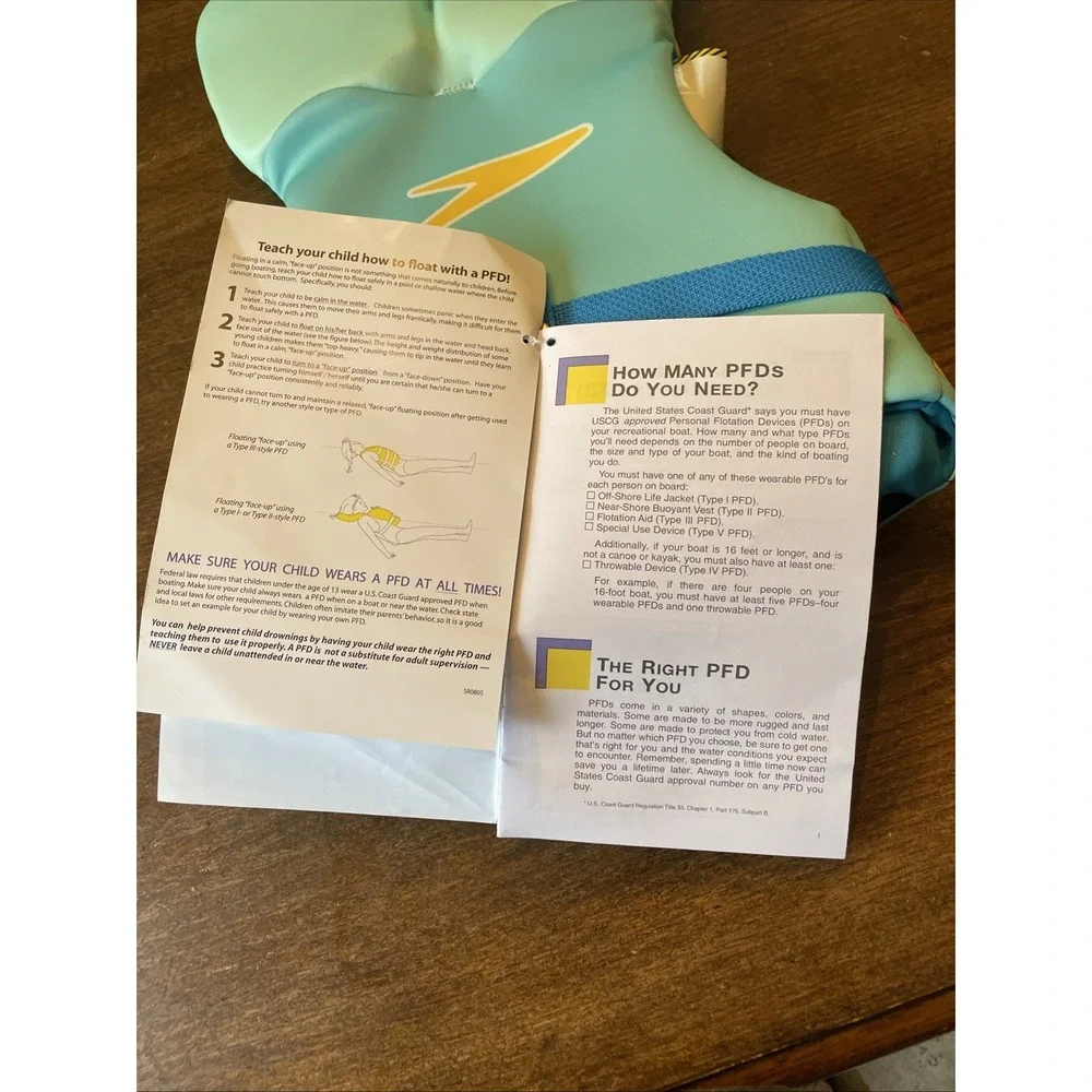Speedo Infant Personal Flotation Device USCG Approved Life Jacket Up to 30 Lbs